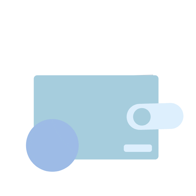 Animated gif of a wallet