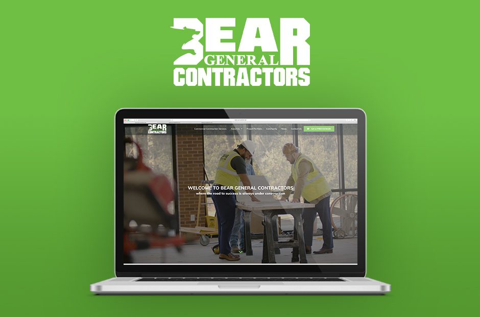 Bear General Contractors' website design