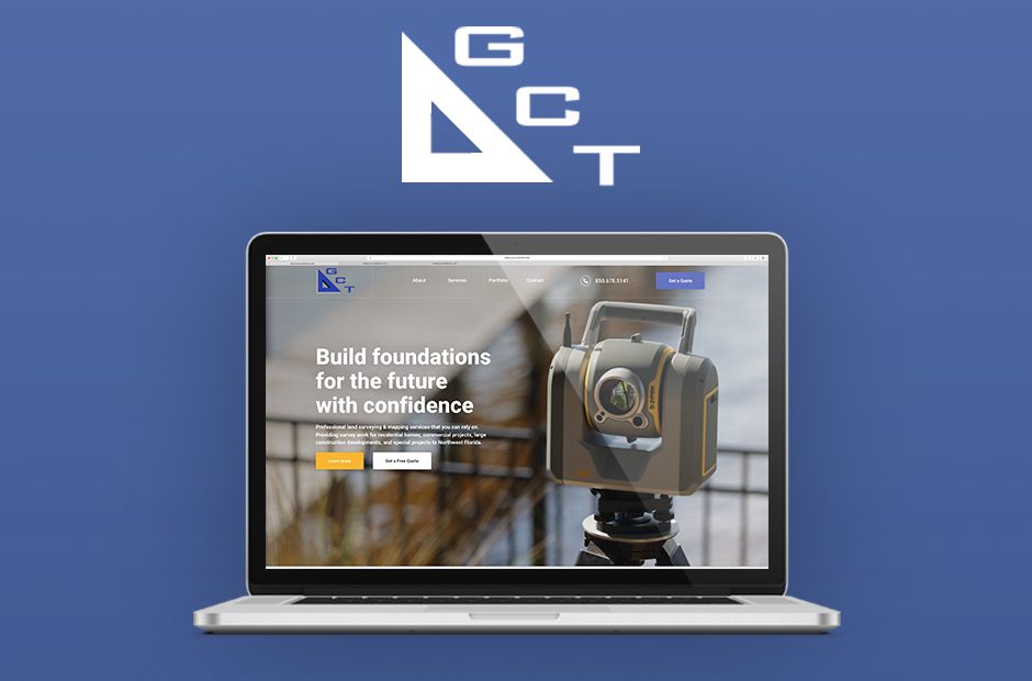 GCT Surveying & Mapping's website design