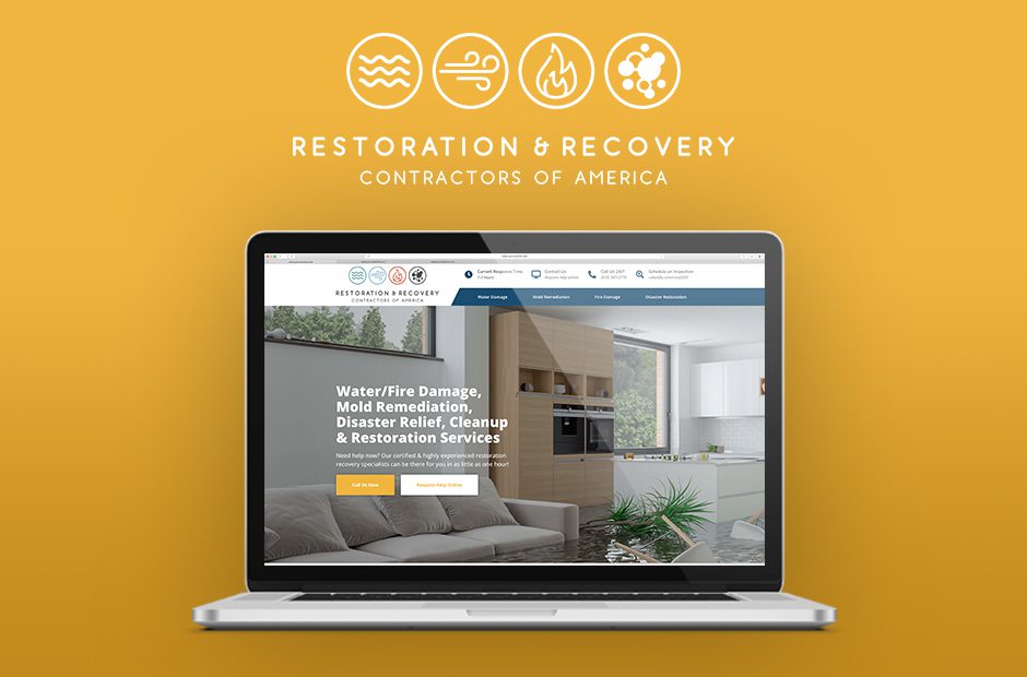 Restoration & Recovery Contractors of America's website design & digital marketing services