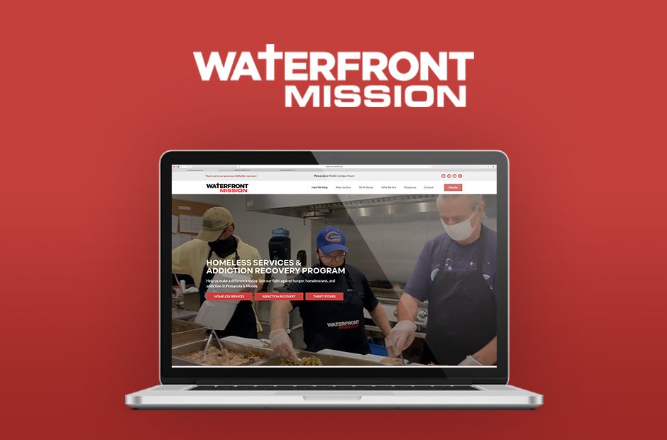 Waterfront Rescue Mission's website design
